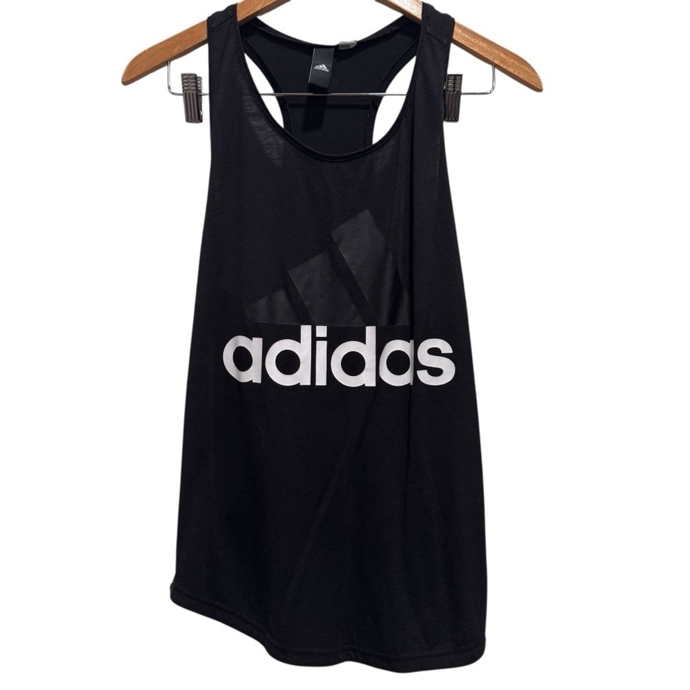 Adidas Ladies Black Racer Back Tank Top Size Unknown - See Measurements